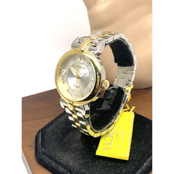 Invicta Women's Watch 29147 Angel 34mm Two Tone Stainless Steel Quartz - Picture 2 of 15